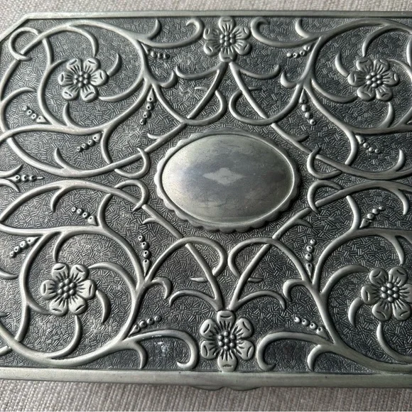 Vintage 70's Godinger Silver Jewelry Box
